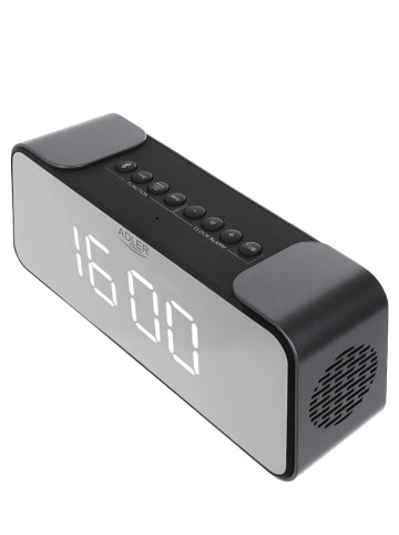Adler Digitaler Radiowecker in Schwarz