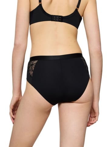 Triumph Pełne figi high waist "Wild Azalea" w kolorze czarnym