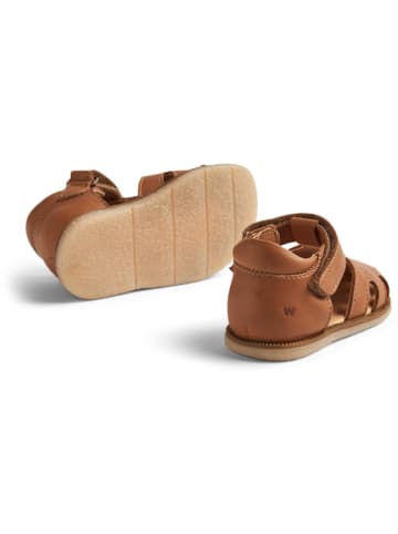 Wheat Leder-Halbsandalen "Lowe" in Hellbraun