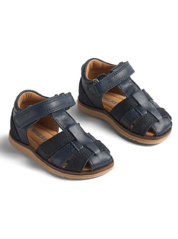 Wheat Leren enkelsandalen donkerblauw