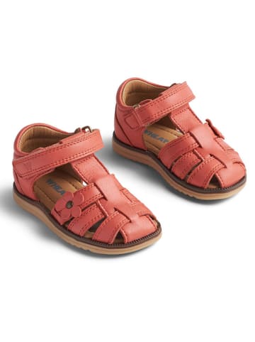 Wheat Leren enkelsandalen rood