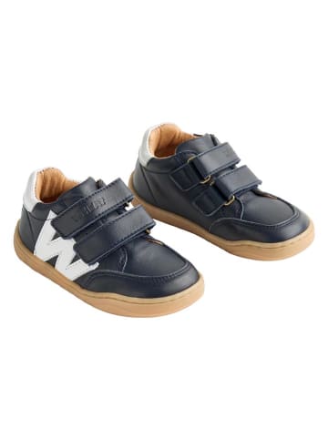 Wheat Leder-Sneakers "Barres" in Dunkelblau