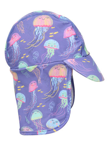 Color Kids Czapka w kolorze fioletowym z osłoną karku
