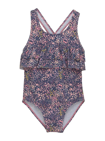 Color Kids Badeanzug in Dunkelblau/ Pink