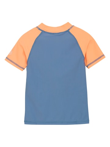 Color Kids Koszulka kąpielowa w kolorze niebiesko-pomarańczowym