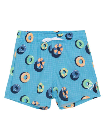 Color Kids Badeshorts in Hellblau/ Bunt