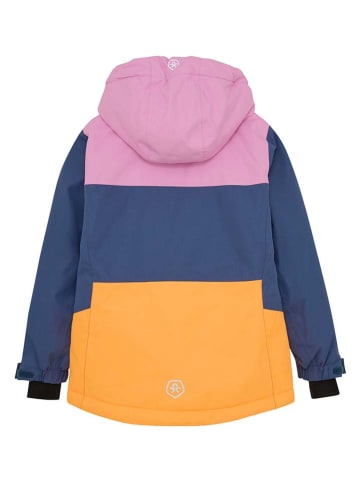 Color Kids Ski-/ Snowboardjacke in Rosa/ Blau/ Orange