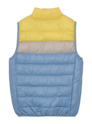 Color Kids Doorgestikte bodywarmer blauw/geel