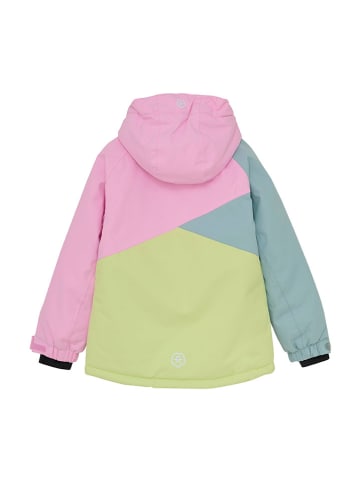 Color Kids Ski-/ Snowboardjacke in Rosa/ Grün