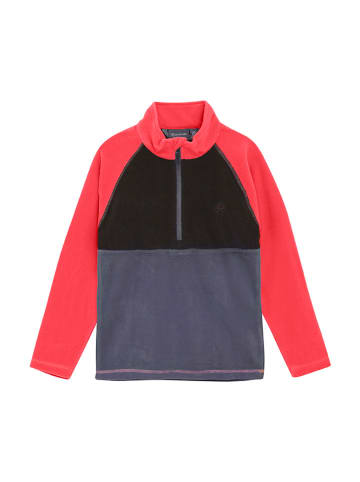 Color Kids Fleece trui blauw/zwart/roze