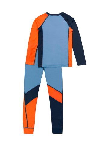 Color Kids 2tlg. Funktionswäsche-Set in Blau/ Orange