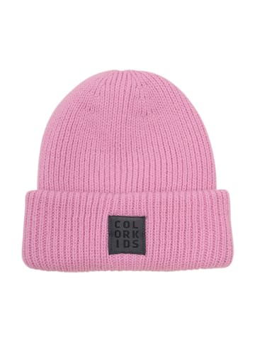 Color Kids Czapka beanie w kolorze jasnoróżowym