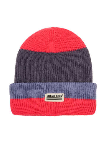 Color Kids Czapka beanie w kolorze fioletowo-różowym