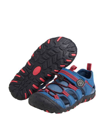 Color Kids Trekkingsandalen zwart/blauw/rood