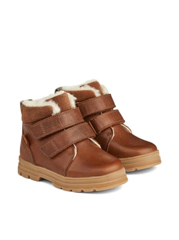 Wheat Leren winterboots lichtbruin