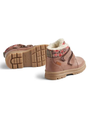 Wheat Leder-Winterboots in Hellbraun