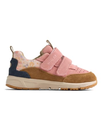 Wheat Leren sneakers "Alin" lichtroze/lichtbruin/donkerblauw