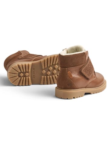 Wheat Leren winterboots lichtbruin