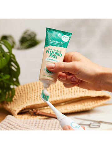 happybrush 3er-Set: Zahnpasta "Dentural fluoridfree" - 3 x 75 ml