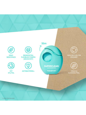 happybrush Nici dentystyczne (3 szt.) "SuperClean"