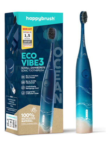 happybrush Schallzahnbürste "Eco V3+" in Blau