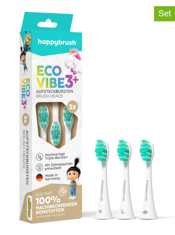 happybrush Końcówki (3 szt.) "Eco Vibe3+" do szczoteczki