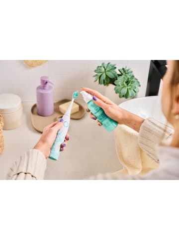 happybrush Nachfüllbarer Zahnpasta Spender in Türkis- 125 ml