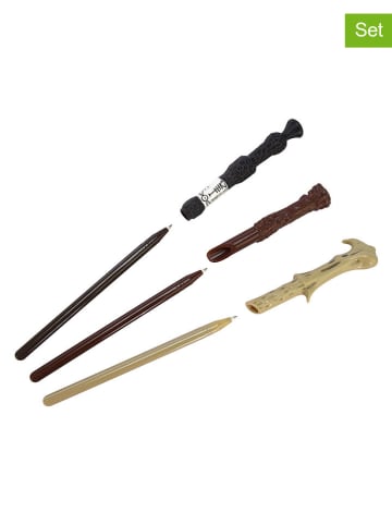 Harry Potter 3-delige set: balpennen "Harry Potter - Magical Locations" zwart/bruin/beige