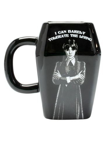 Wednesday 2tlg. Set: Tasse und Socken "Wednesday" in Schwarz