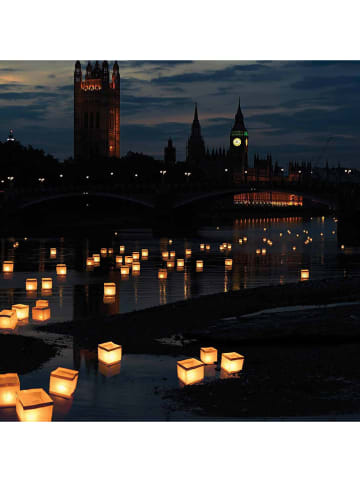 MAD MONKEY Lampiony wodne (10 szt.) w kolorze białym