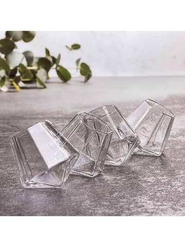 MAD MONKEY 4-delige set: shotglazen "Mad Monkey" transparant