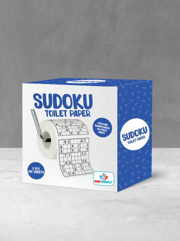 MAD MONKEY Sudoku-toiletpapier "Mad Monkey" wit
