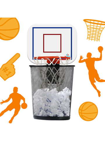 MAD MONKEY Afvalemmerbasketbalkorf "Mad Monky" wit