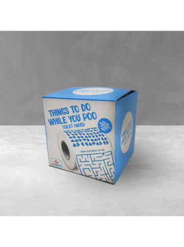 MAD MONKEY Toilettenpapier "Things to do while you poo" blauw