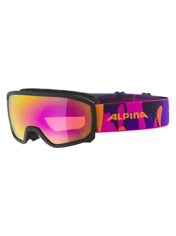 Alpina Gogle narciarskie "Scarabeo JR" w kolorze czarno-różowo-żółtym