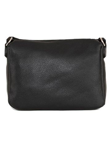 Anna Morellini Leder-Umhängetasche in Schwarz - (B)29 x (H)23 x (T)12 cm