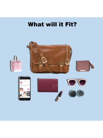 Lia Biassoni Leren schoudertas lichtbruin - (B)26 x (H)19 x (D)12 cm