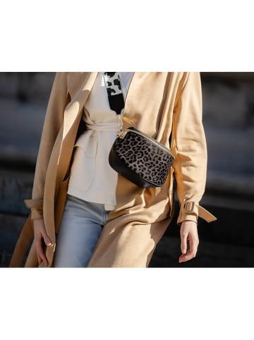 Anna Morellini Skórzana torebka "Gabriella" w kolorze czarnym - 20 x 15 x 10 cm