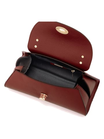 Mia Tomazzi Leren handtas "Bardelli" rood - (B)33 x (H)15,5 x (D)15 cm