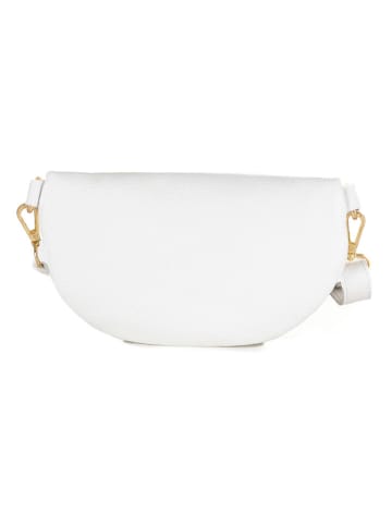 Mia Tomazzi Leren borstbuidel "Perugino" wit - (B)23 x (H)13 x (D)2 cm