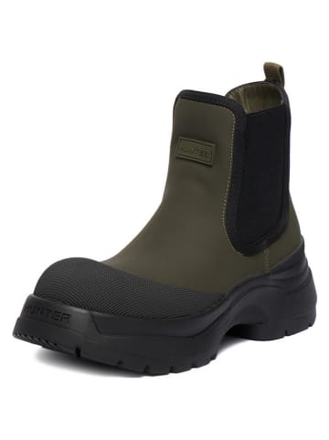 Hunter Chelsea-Boots in Khaki