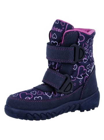 Richter Shoes Kozaki zimowe "Husky" w kolorze granatowym