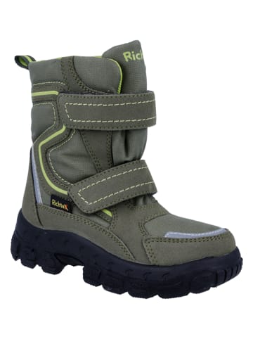 Richter Shoes Kozaki zimowe "Davos" w kolorze khaki