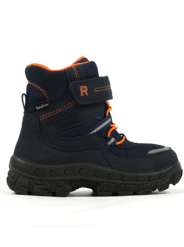 Richter Shoes Botki zimowe "Davos" w kolorze granatowym