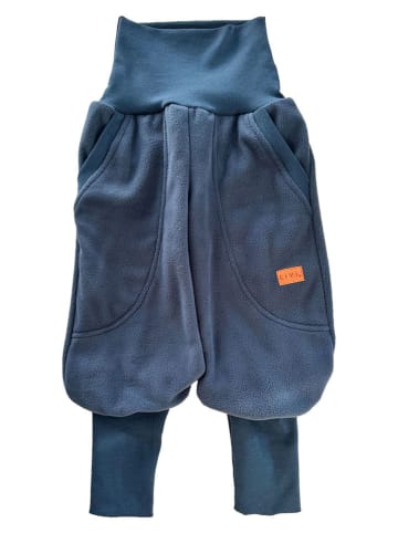 LiVi Fleece-Streetjogger in Blau