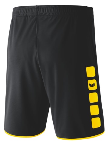 erima Trainingsshorts "Classic 5-C" in Schwarz/ Gelb