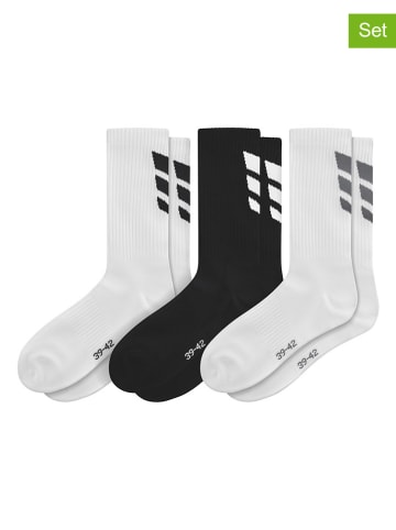 erima 3er-Set: Socken "Wings" in Weiß/ Schwarz