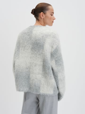 Someday Sweter w kolorze jasnoszaro-białym