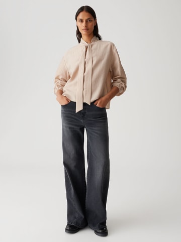 OPUS Bluzka "Fomantica" w kolorze beżowym