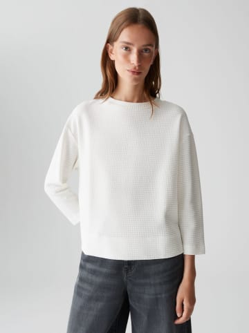 OPUS Sweatshirt "Gelix" in Weiß